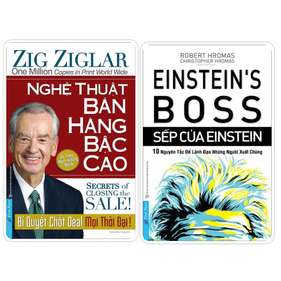 Sách - Combo Nghệ thuật bán hàng bậc cao + Sếp của Einstein - First News