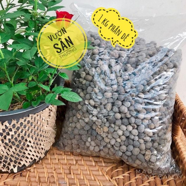 [ưu đãi] Phân Dê Hữu Cơ (1kg) Bón Cho Lan, Dâu, Hồng, Rau Củ Quả