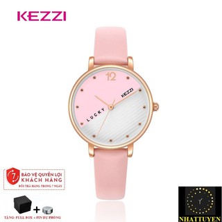 ĐỒNG HỒ NỮ KEZZI 1737 DÂY DA CAO CẤP, THIẾT KẾ MỚI LẠ - HÀNG CHÍNH HÃNG