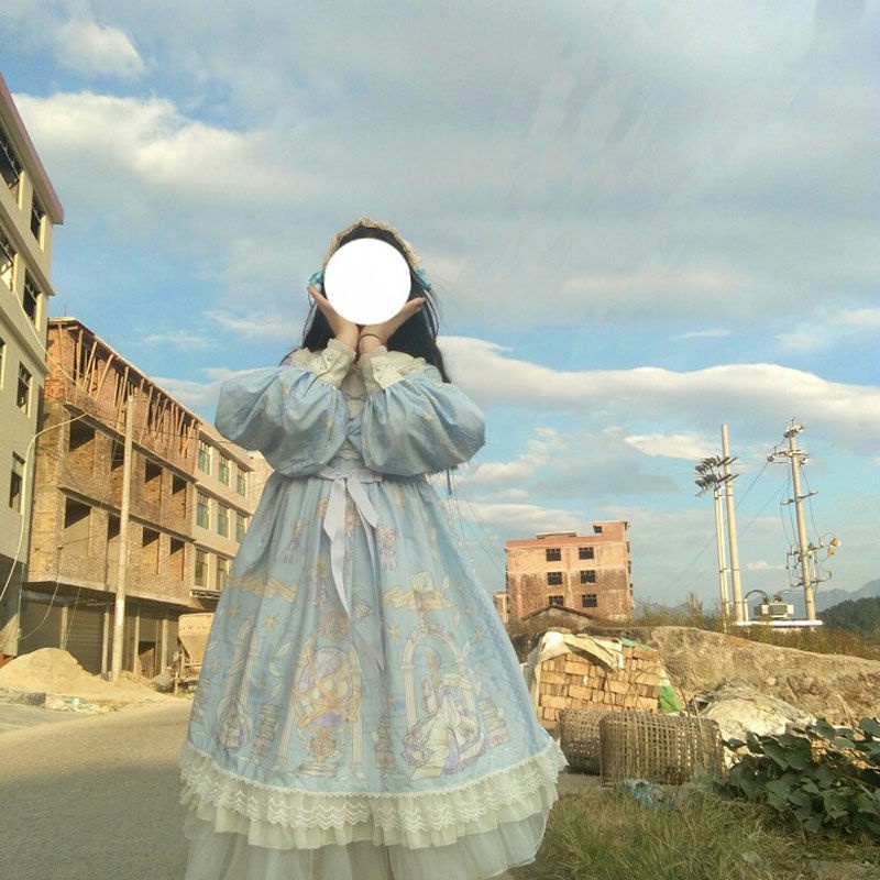 Đầm Dài Tay Phong Cách lolita Dễ Thương Dành Cho Học Sinh 2022