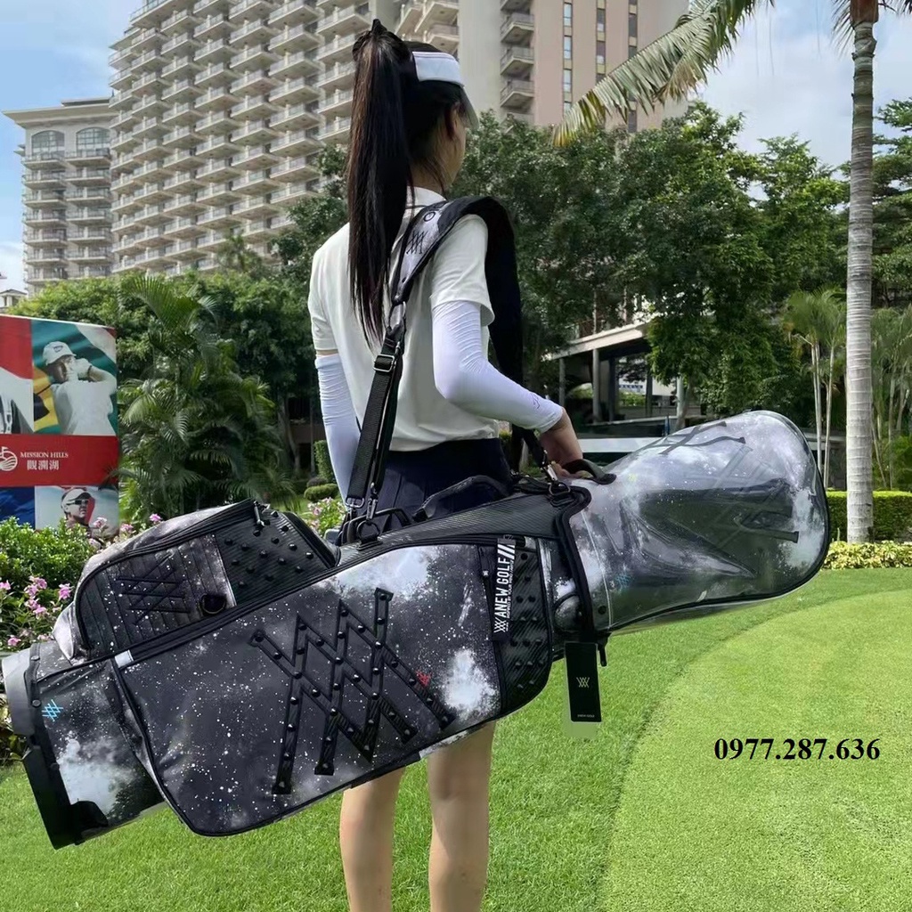 Túi đựng gậy golf nam nữ chứa 14 - 16 gậy da PU cao cấp chống nước chống bụi shop GOLF PRO TM057