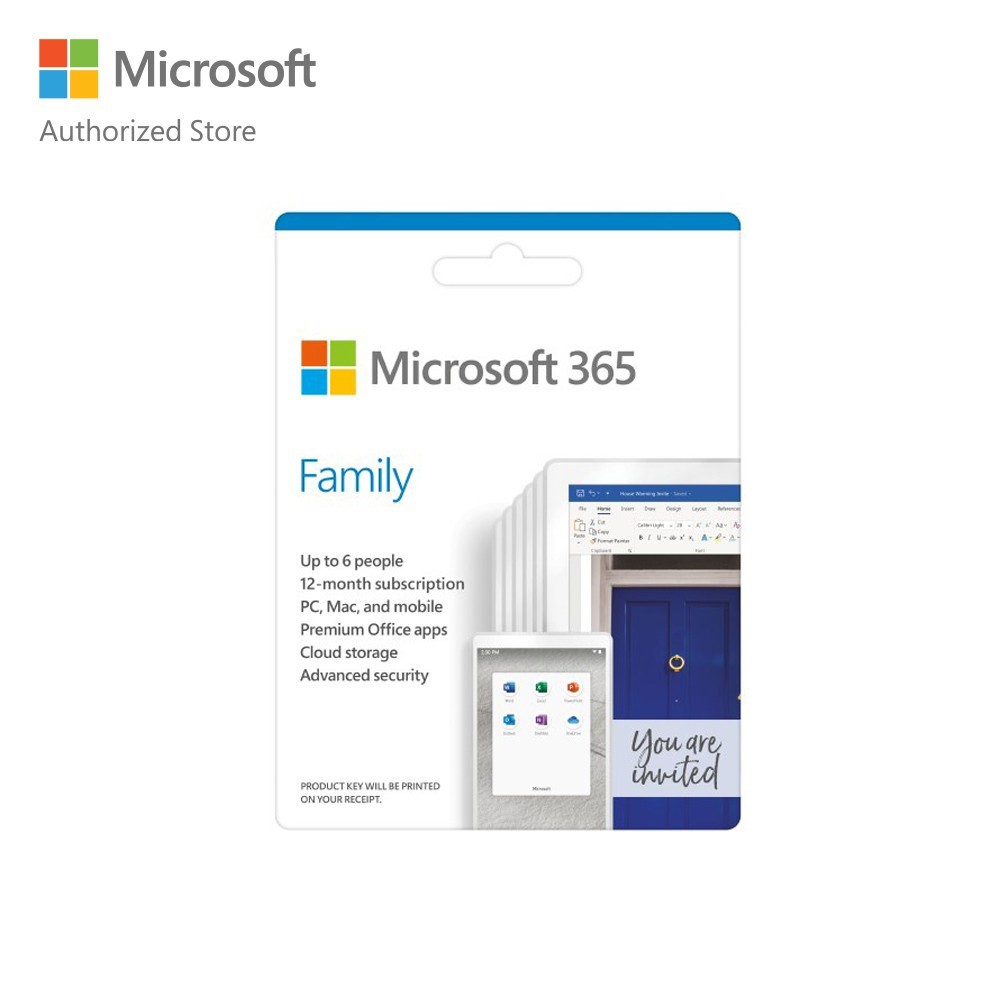 [Mã ELMALL300 giảm 7% đơn 500K] Phần mềm Microsoft 365 Family