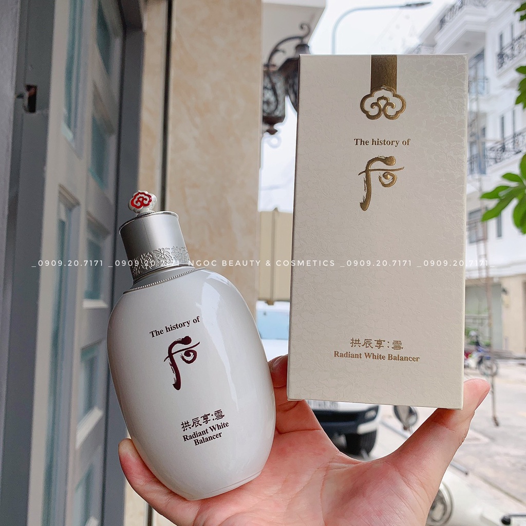 [HÀNG CHÍNH HÃNG BAO CHECK TEM] NƯỚC HOA HỒNG WHOO GJH SEOL RADIANT WHITE BALANCER  150ml – LÀM DA TRẮNG DA