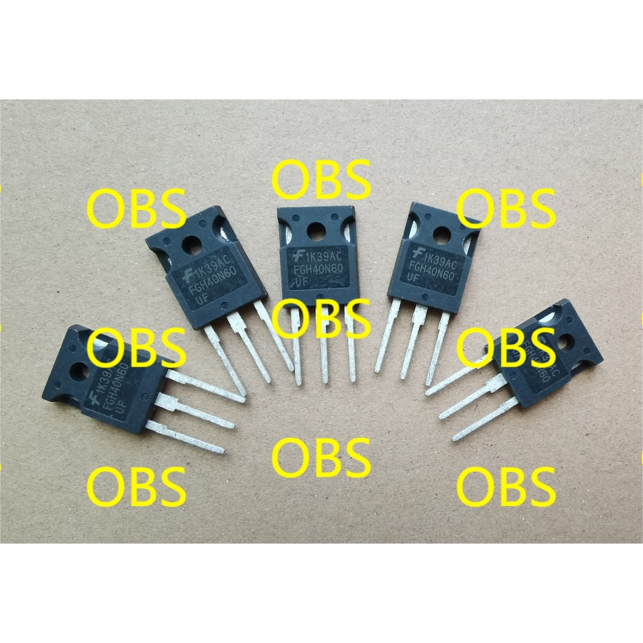 ((5 cái) FGH40N60UF / Ống đơn IGBT biến tần nhập khẩu TO-247