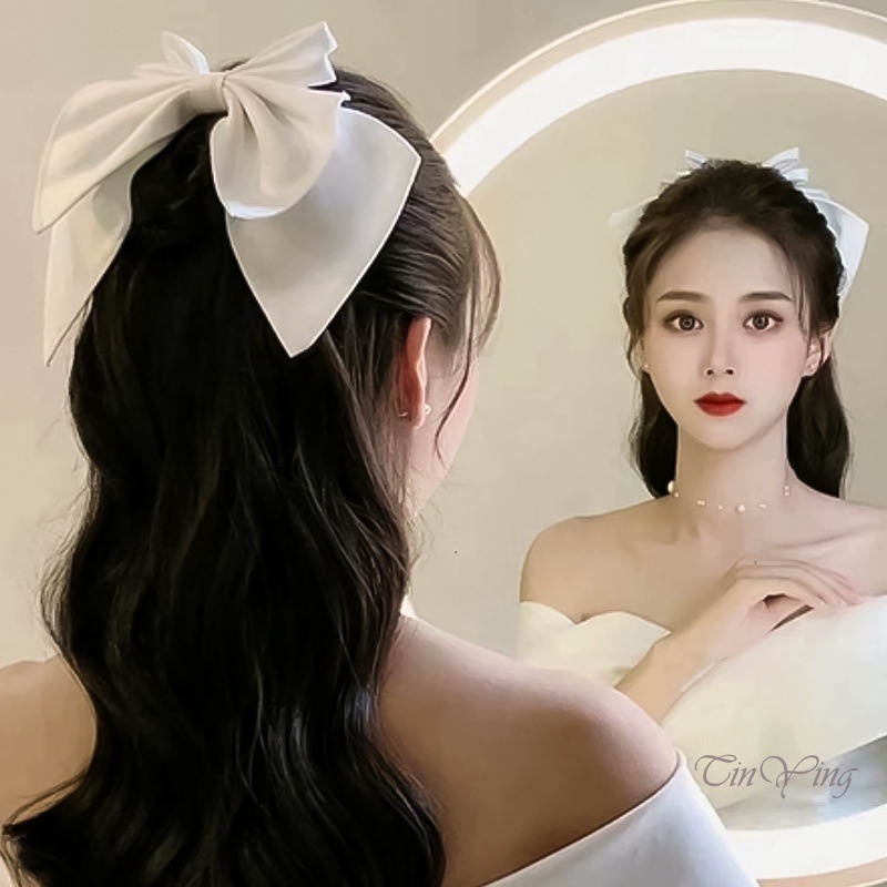 Dây buộc tóc co giãn thắt nơ ngọt ngào phong cách Nhật Bản cho nữ