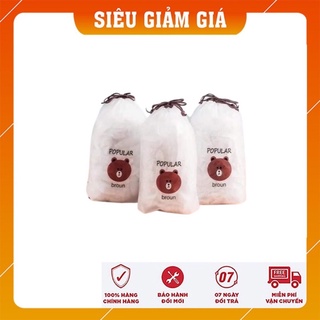 Túi gấu bọc thực phẩm, màng bọc thực phẩm túi 100 cái
