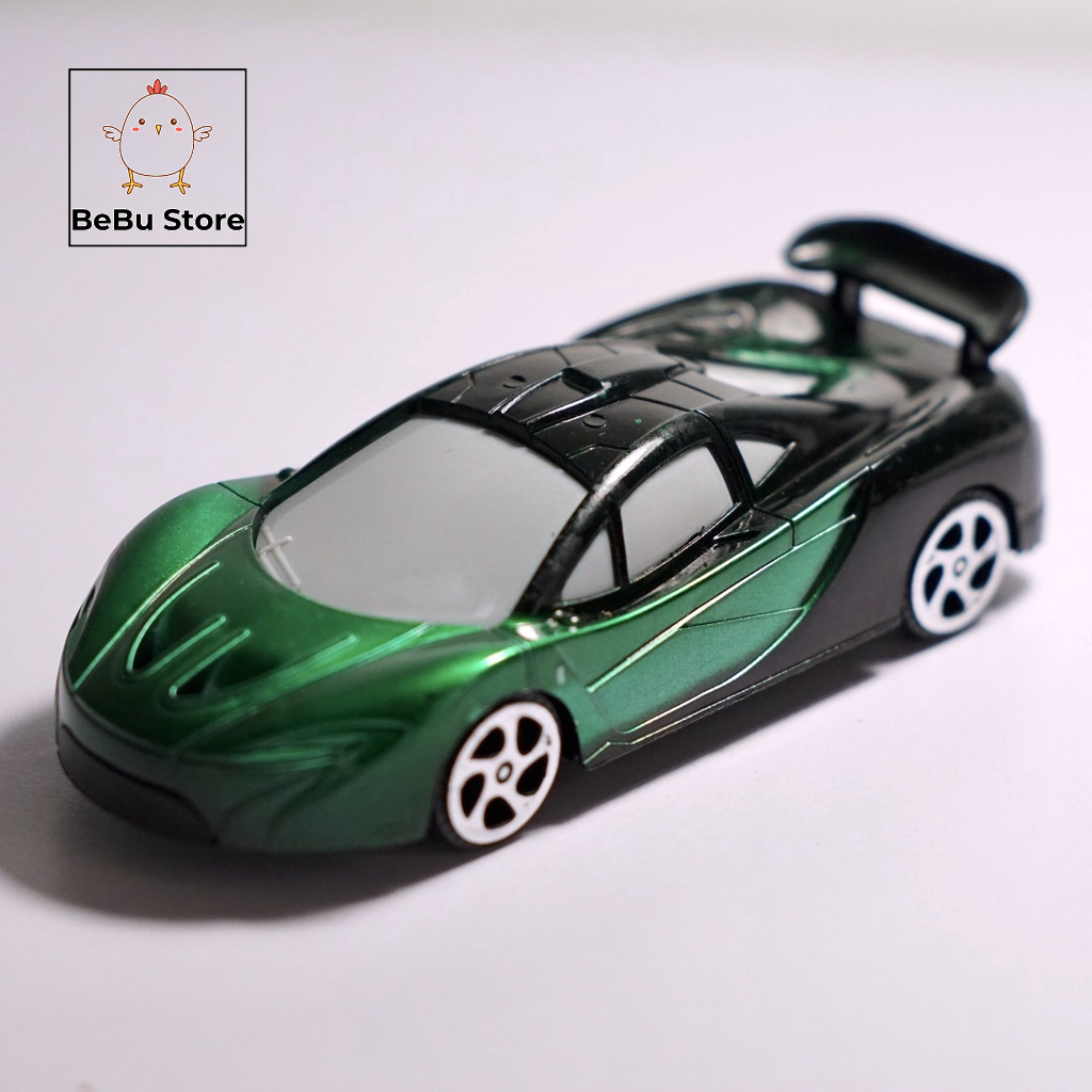 Đồ chơi bé trai - Set 4 chiếc Xe hơi đồ chơi chạy cót bằng nhựa plastic siêu dai - Kiểu dáng xe đua