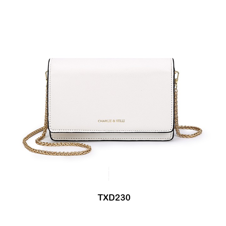 🍀 Túi đeo chéo nữ chất da đẹp kiểu dáng basic đi tiệc sang trọng TXT230