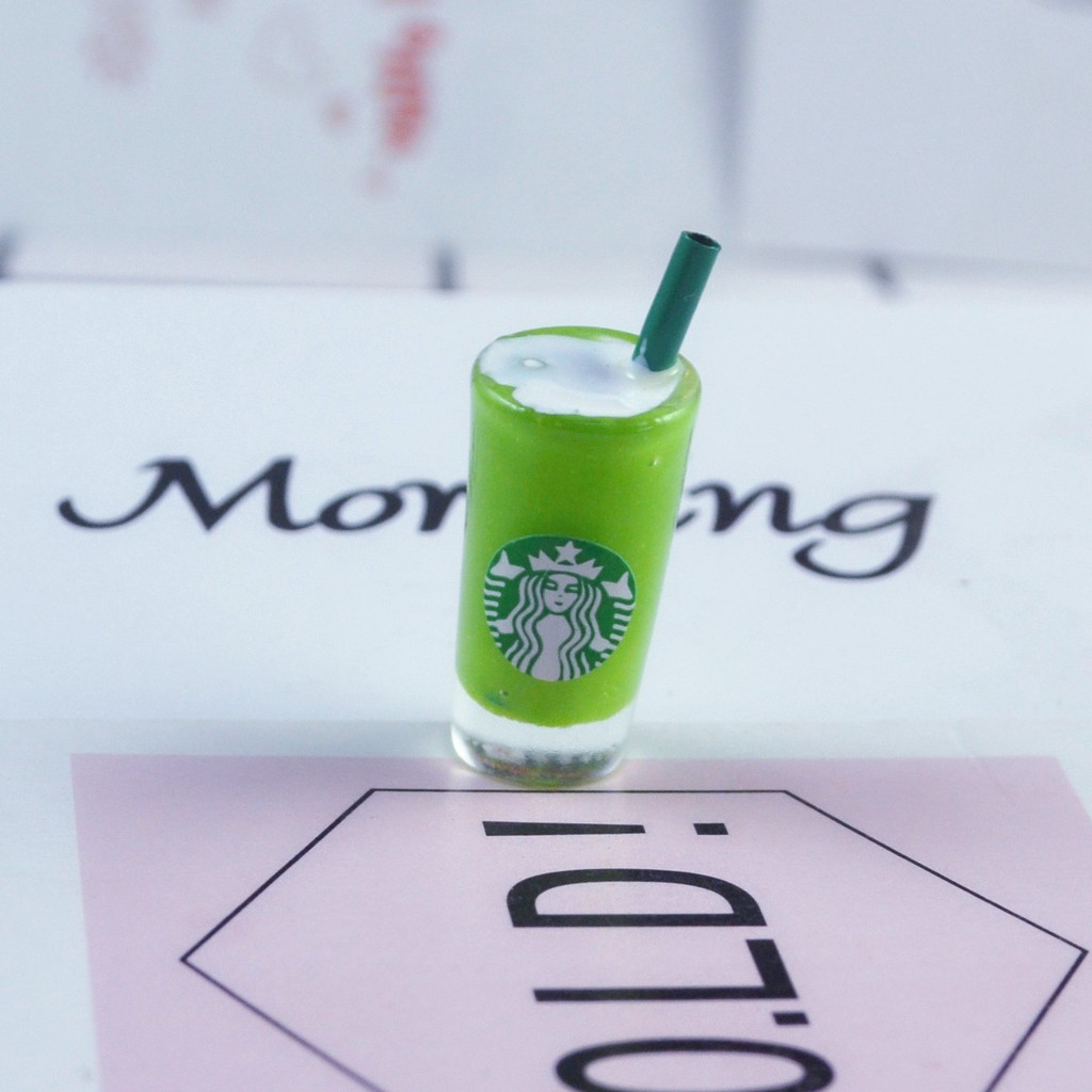 [Mã TOYDEC hoàn 20K xu đơn 50K] Charm mô hình 01 ly Sinh Tố StarBucks Slime