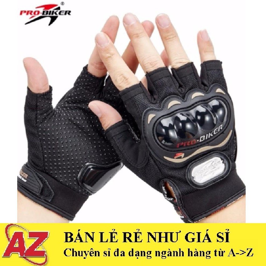 ✔️ Găng Tay Xe Máy, Đi Phượt Probiker Có Gù NhỰA CỤT NGÓN
