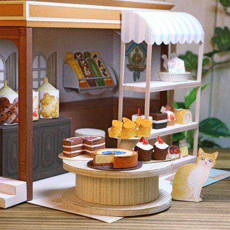 Mô hình giấy 3D  tiệm bánh ngọt