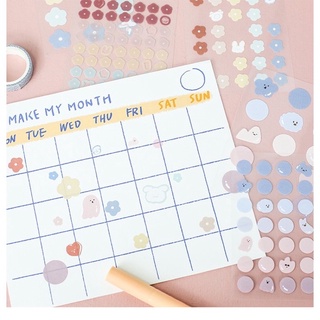 Set 3 tấm sticker trang trí nhãn dán