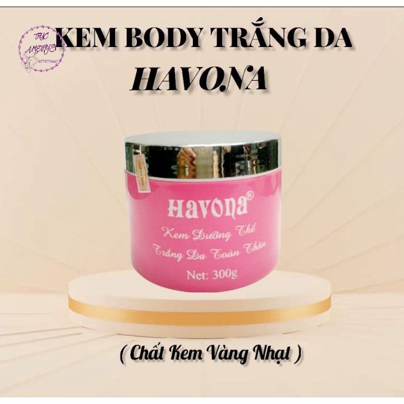 KEM DƯỠNG TRẮNG BODY HAVONA HỒNG 300G