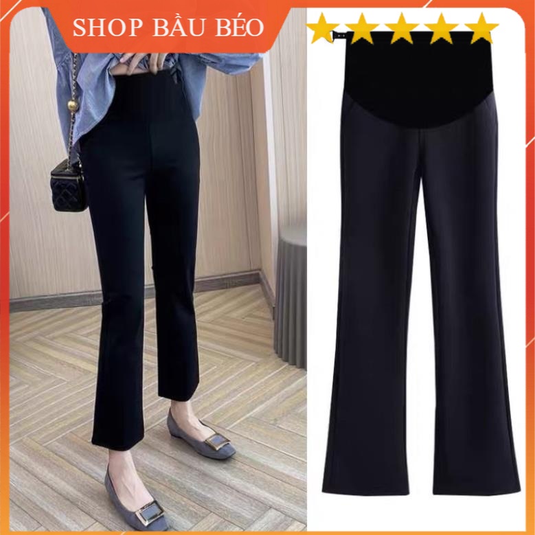 Quần Bầu Ống Loe phong cách hàn quốc cực tôn dáng cho người mang bầu-791 - giá sỉ