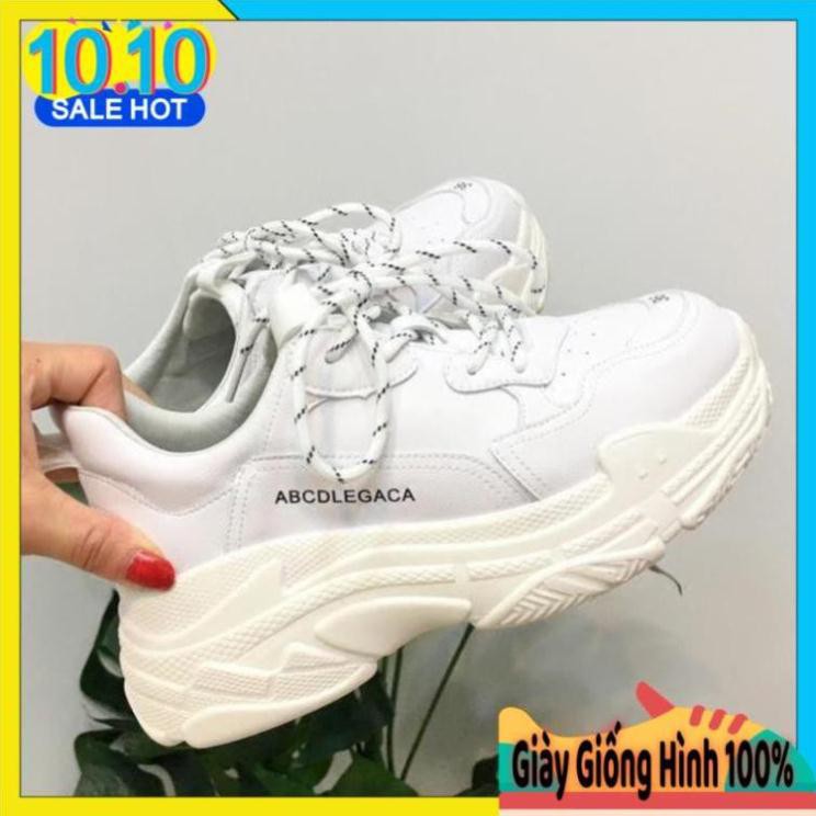 sale 12/12  [HÀNG CAO CẤP] Giày Sneaker Nữ Đế Lượn Sóng Màu Trắng ABCD Cực Hot - Aw111 ¹ NEW hot ‣ . . []...