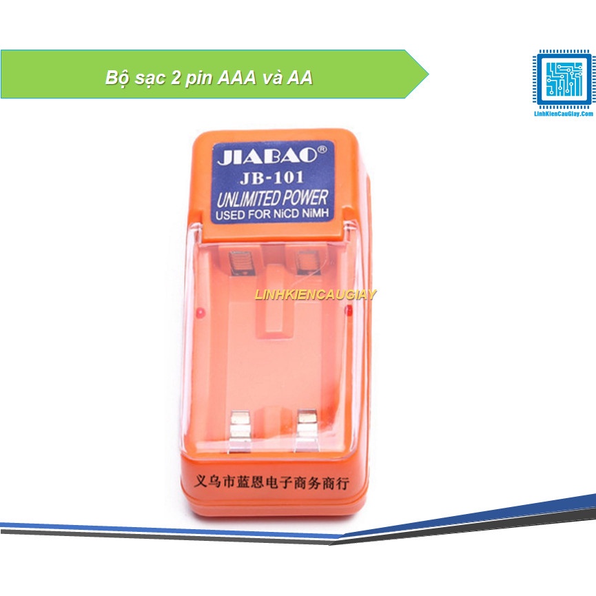Bộ sạc 2 pin AAA và AA