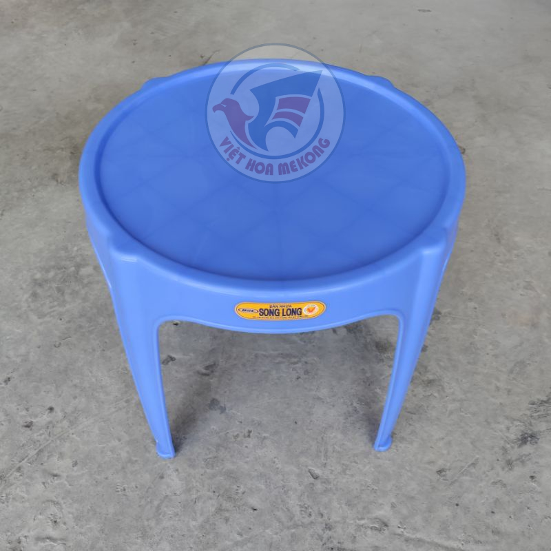 Bàn trà chanh trà sữa cafe tròn, kích thước 49cm nhựa Song Long chính phẩm dùng cho quán cafe trà sữa