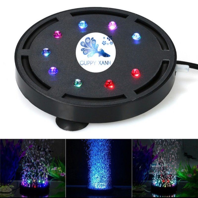 0Sủi Đĩa Tích Hợp Led Đổi Màu - Sủi Dĩa Cho Bể Cá