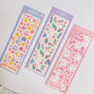 Sticker hình dán hàn quốc Pompomroom dễ thương trang trí sổ