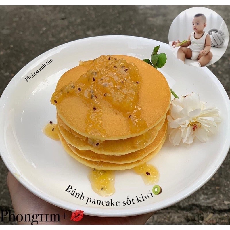 Bột pancake Morinaga làm bánh cho bé | mẫu mới|