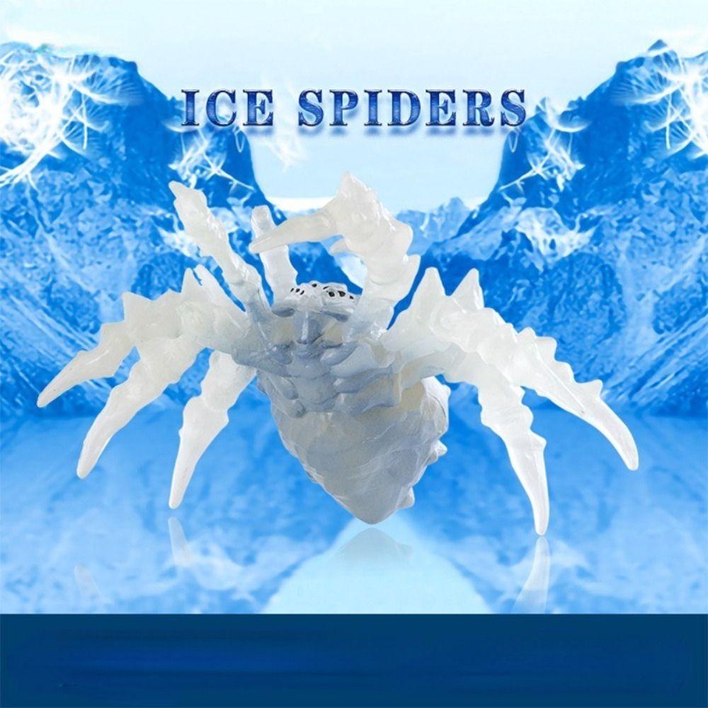 GIOVANNI Ice Spider Toy Miniature Simulated Animal World Birthday Gift Insect Figurine Halloween Tricky Toys
