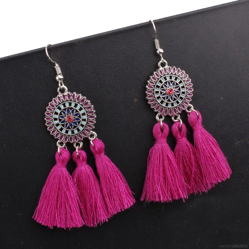 Khuyên Tai Tua Rua Phong Cách Thời Trang Bohemian