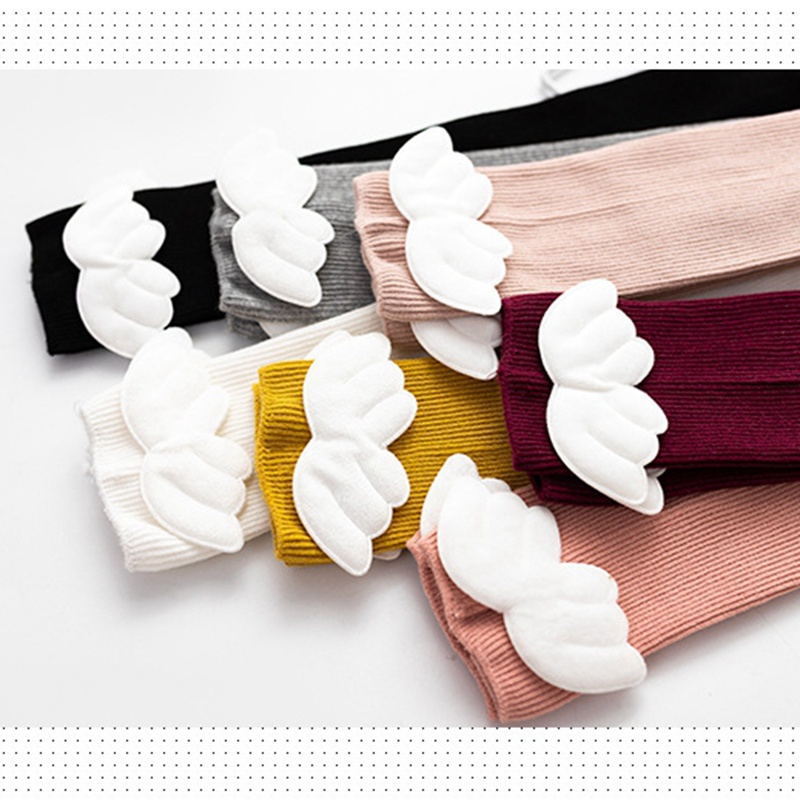 Vớ cotton dài mềm mại có cánh cho bé gái từ 1-8 tuổi