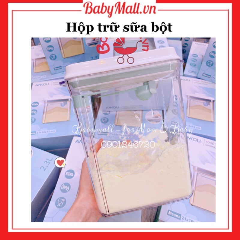 Hộp đựng sữa bột/thức ăn dặm ANKOU