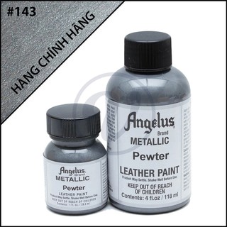 [CHÍNH HÃNG - KHÔNG CHIẾT] Pewter 143 - Màu ANGELUS Leather Paint Metallic vẽ da, vải, custom giày