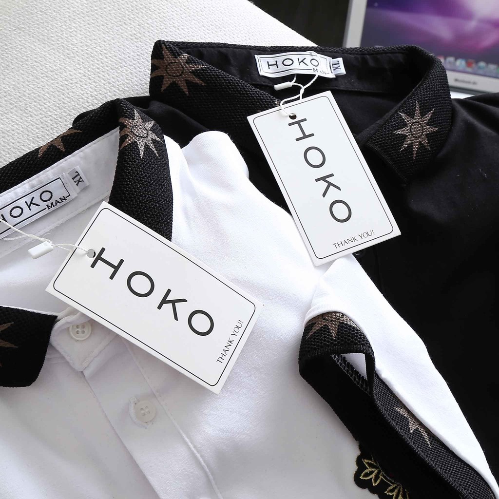 Áo thun Polo nam cotton 100% cổ bẻ phối thêu chữ Logo form ôm dáng chuẩn chất vải thun lạnh mát mẻ | BigBuy360 - bigbuy360.vn