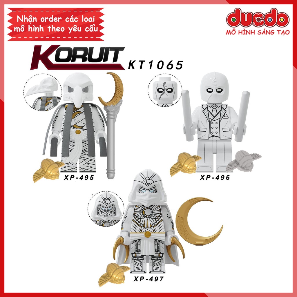 Minifigures nhân vật Kỵ Sĩ Mặt Trăng Moon Knight - Đồ chơi Lắp ghép Xếp hình Mini Mô hình XP495 XP496 XP497 KT1065