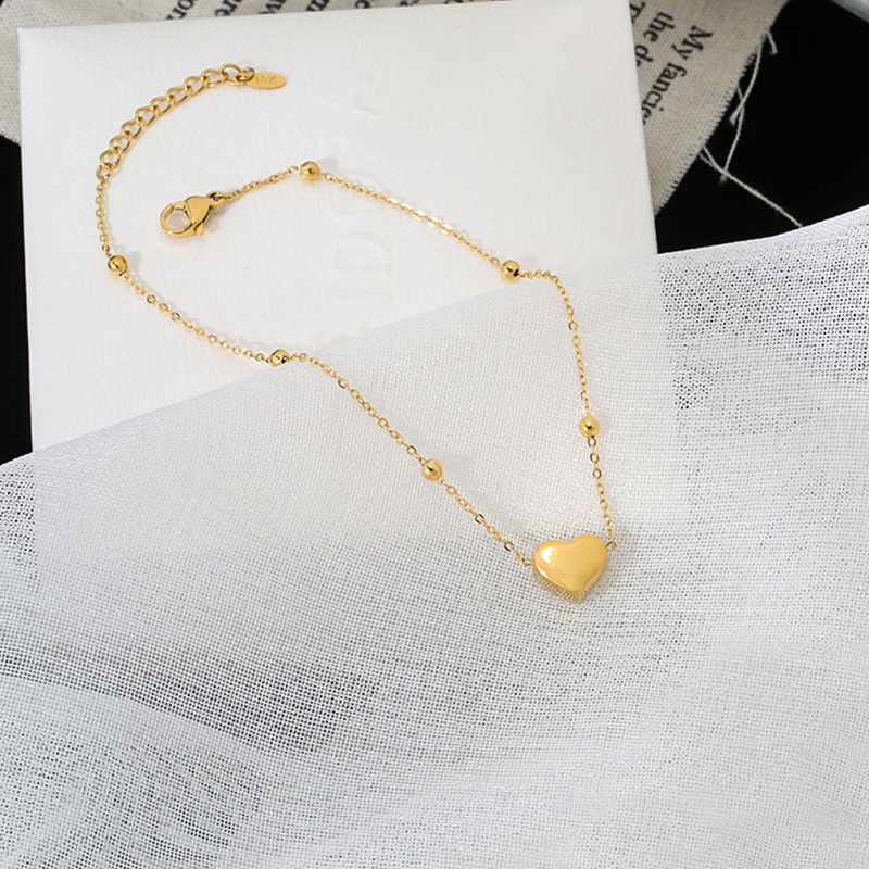 Lắc Chân Thép Titan Mạ Vàng 18k Chống Nước Không Gỉ Không Phai Màu