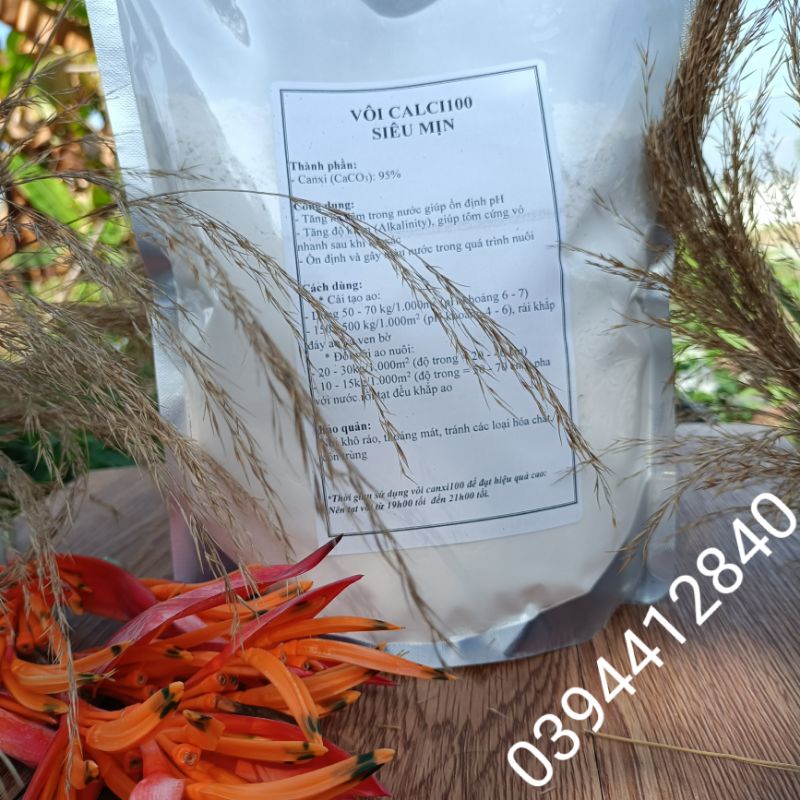 VÔI CALCI100 SIÊU MỊN - CANXI 100 TÚI 1KG
