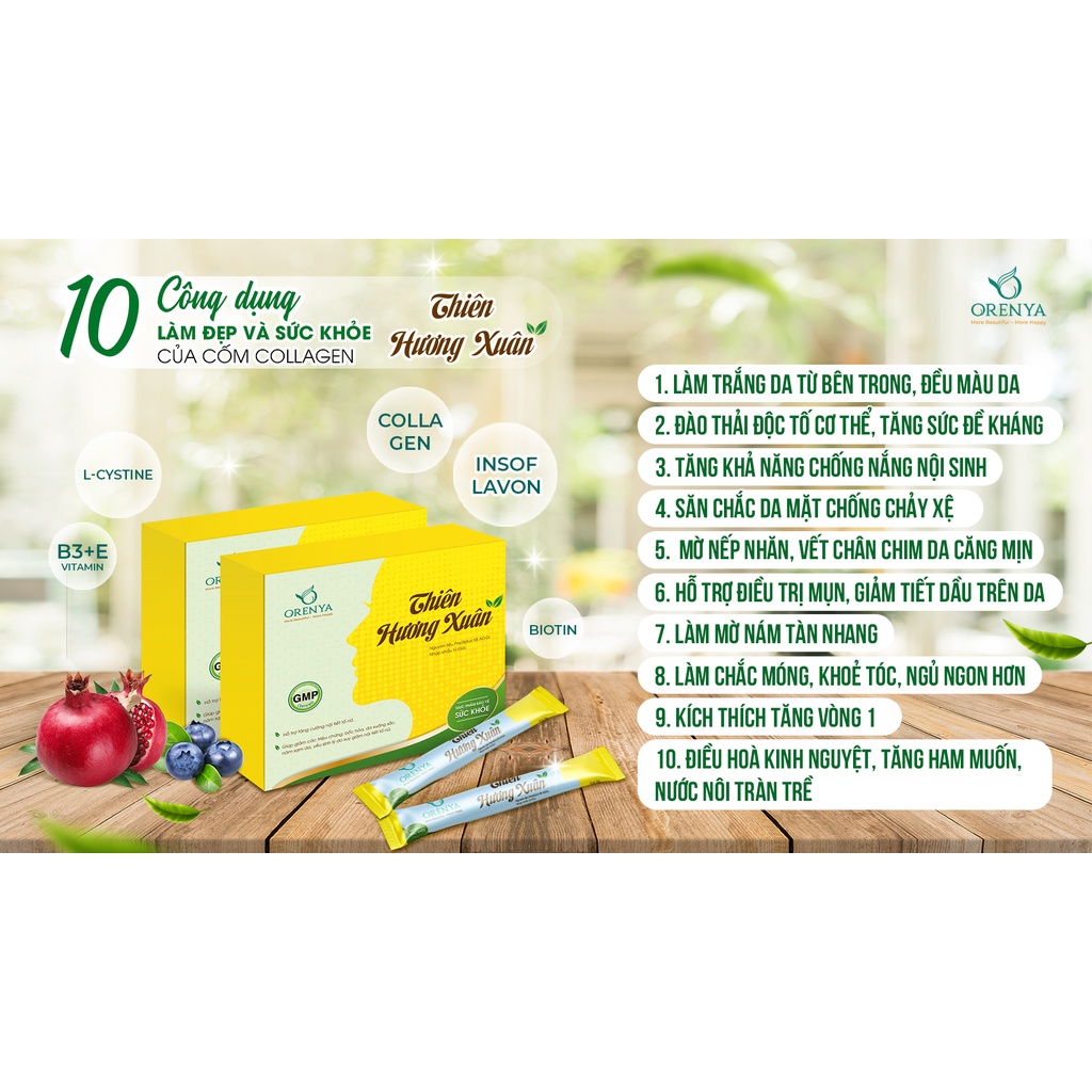 Cốm Nội Tiết Thiên Hương Xuân – Bổ Sung Nội Tiết Tố Nữ, Giảm bốc hỏa, Làm Đẹp Da - ORENYA TPHCM