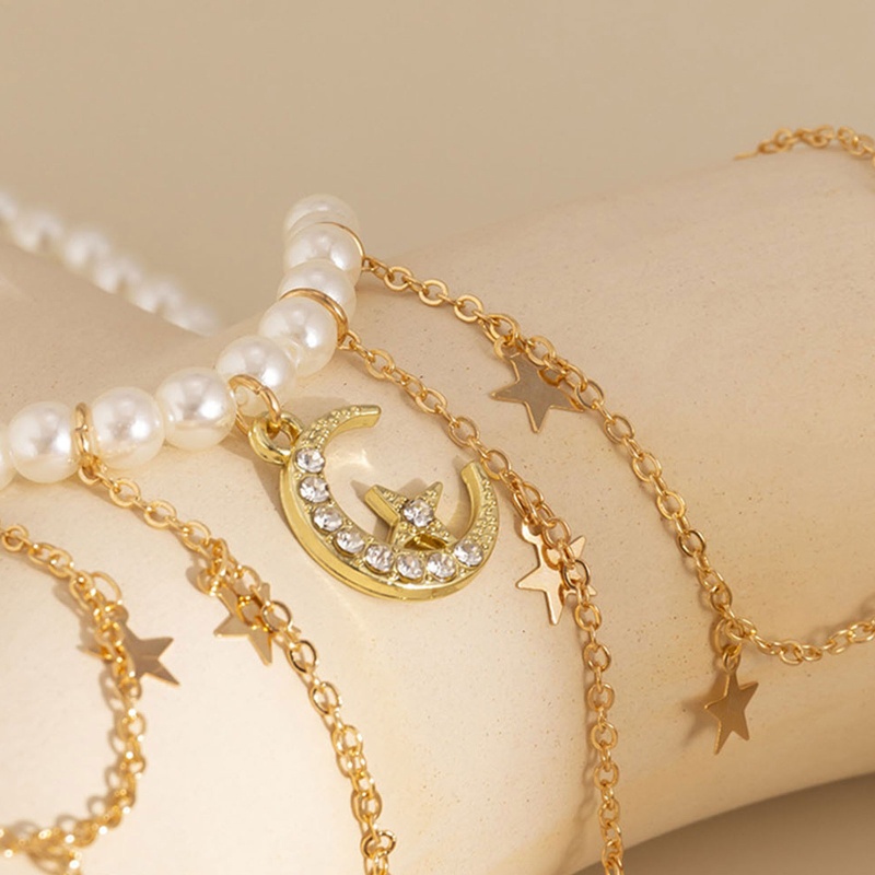 Vòng cổ Choker Đính Ngọc Trai Phong Cách Baroque