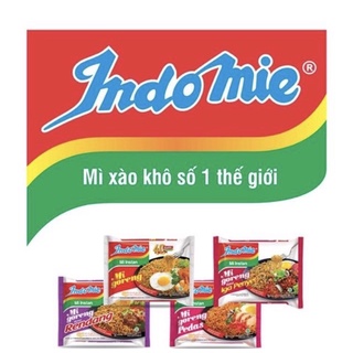 Giao hoả tốc mì xào khô indomie goreng mix vị combo 10 gói