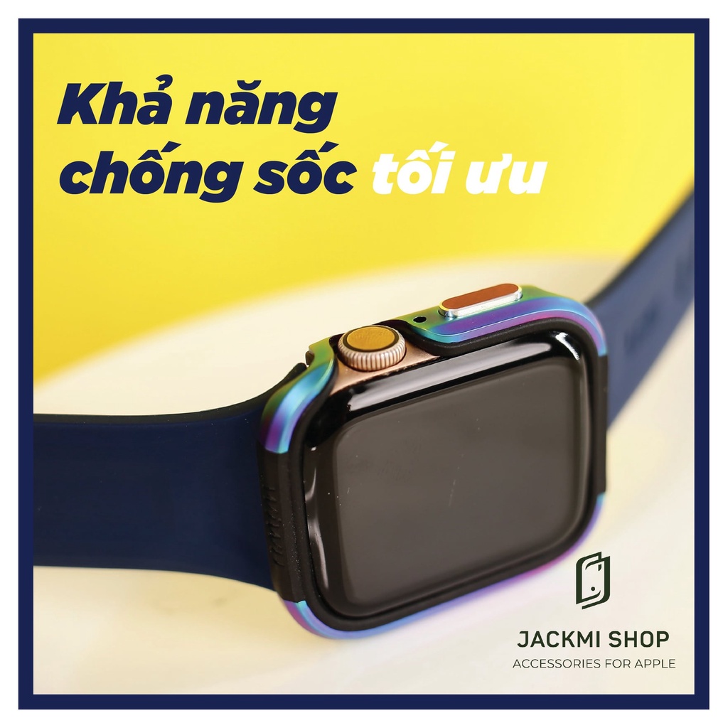 [COMBO 2 MÓN CHÍNH HÃNG] DÂY SILICON SCOUT CHÍNH HÃNG UAG CHO APPLE WATCH + ỐP VIỀN CHÍNH HÃNG WIWU CHO APPLE WATCH