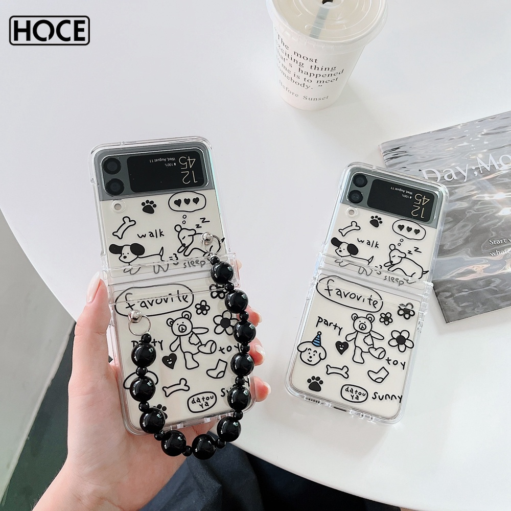 Bao Da Điện Thoại Họa Tiết Hoạt Hình Chống Sốc Cho samsung galaxy z flip 3 / 4 / 5 5g z flip 5 z flip 4 Ốp