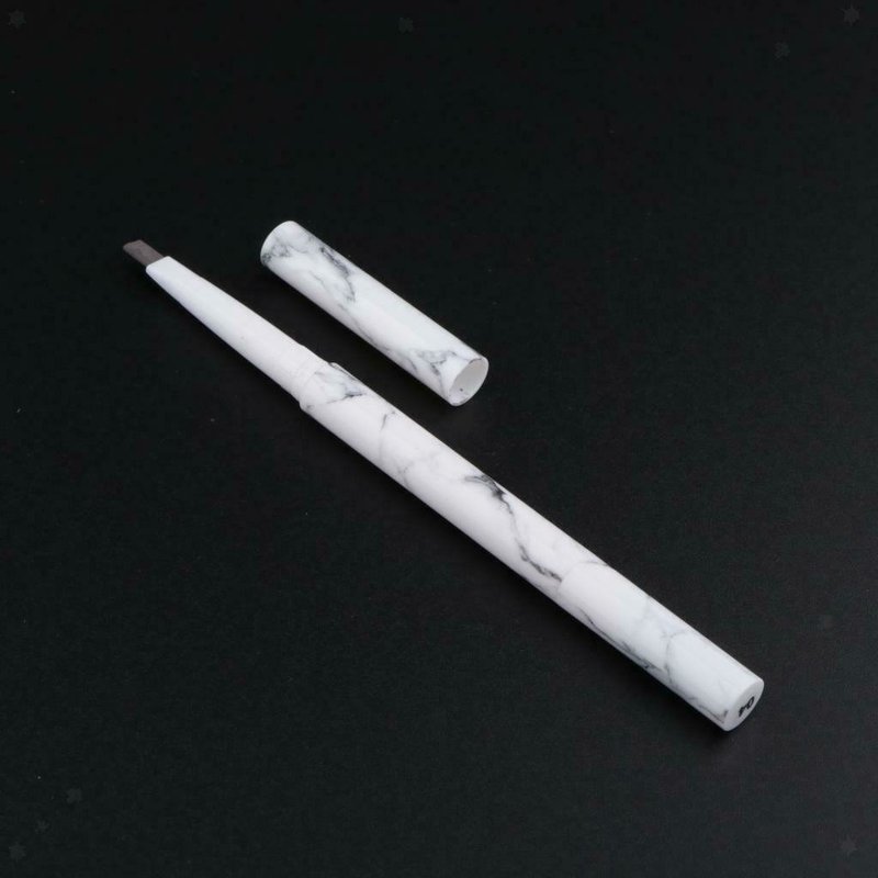 (hàng Mới Về) Bút Kẻ Lông Mày Hai Đầu Chống Thấm Nước Thiết Kế Vỏ Họa Tiết Cẩm Thạch | BigBuy360 - bigbuy360.vn