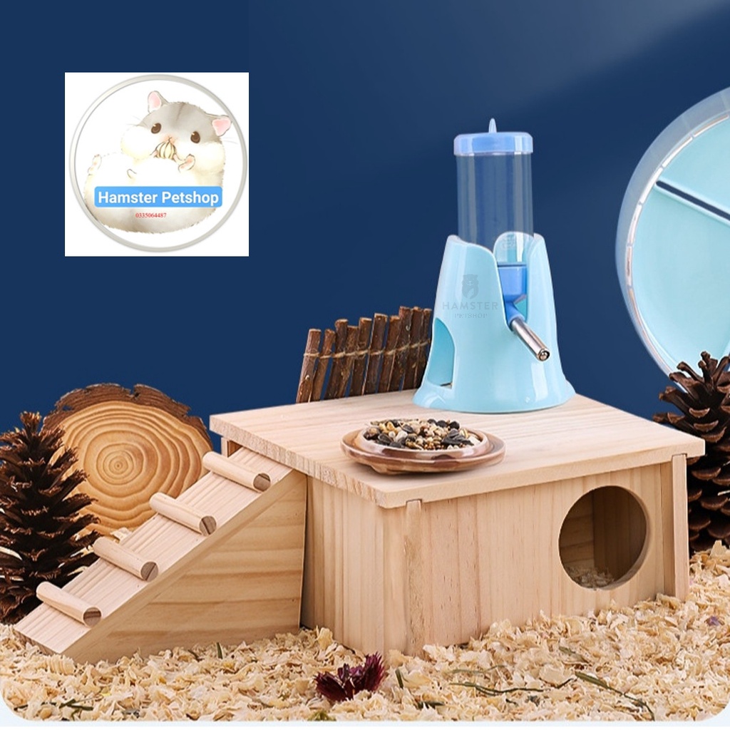 Đế bình nước nhựa Hamster 2in1( chưa kèm bình)
