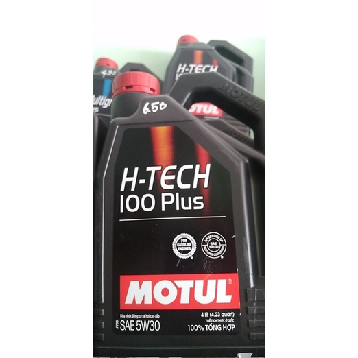 Dầu tổng hợp motul H-TECH 100 PLUS 5W30 API SP 4 LÍT