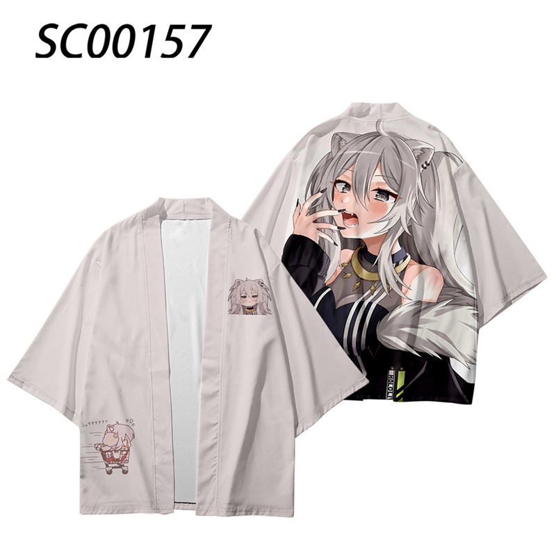 Áo Kimono Ngắn Tay In Họa Tiết Anime Nhật Bản Thời Trang Mùa Hè