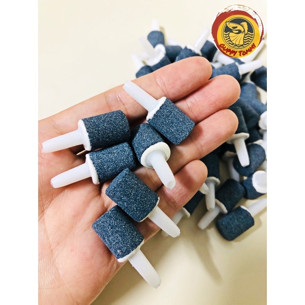 Cục sủi oxy SIÊU MINI hình TRỤ đen - Đá sủi cực mịn cho hồ cá cảnh