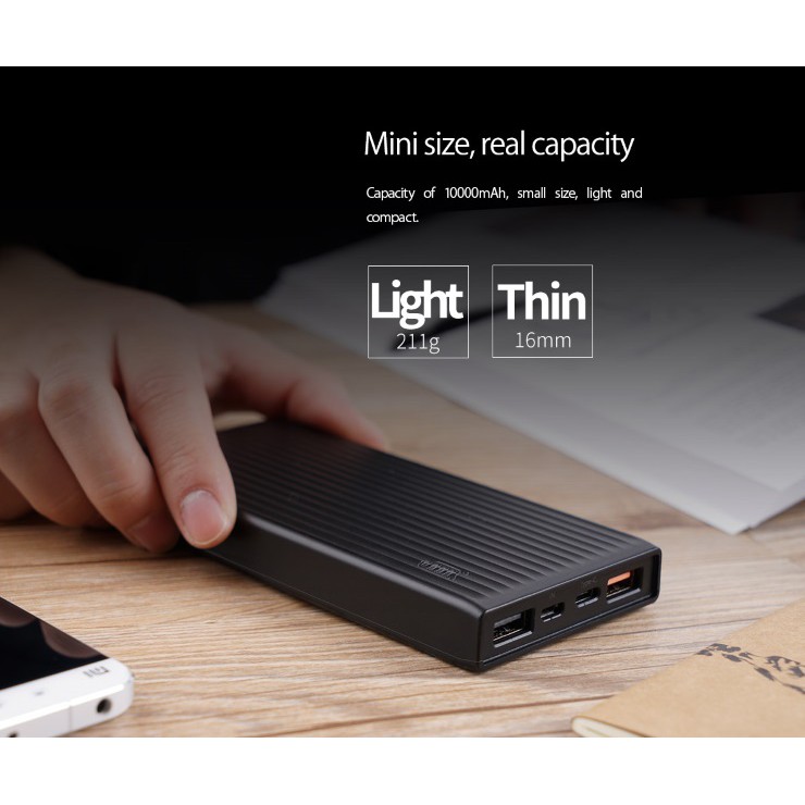 Pin sạc dự phòng Orico K10000-BK (10000mAh)- Hàng chính hãng