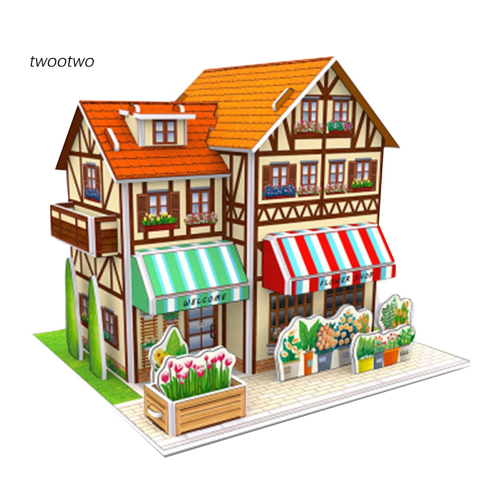 Bộ Đồ Chơi Lắp Ráp Mô Hình Ngôi Nhà 3d Cho Bé