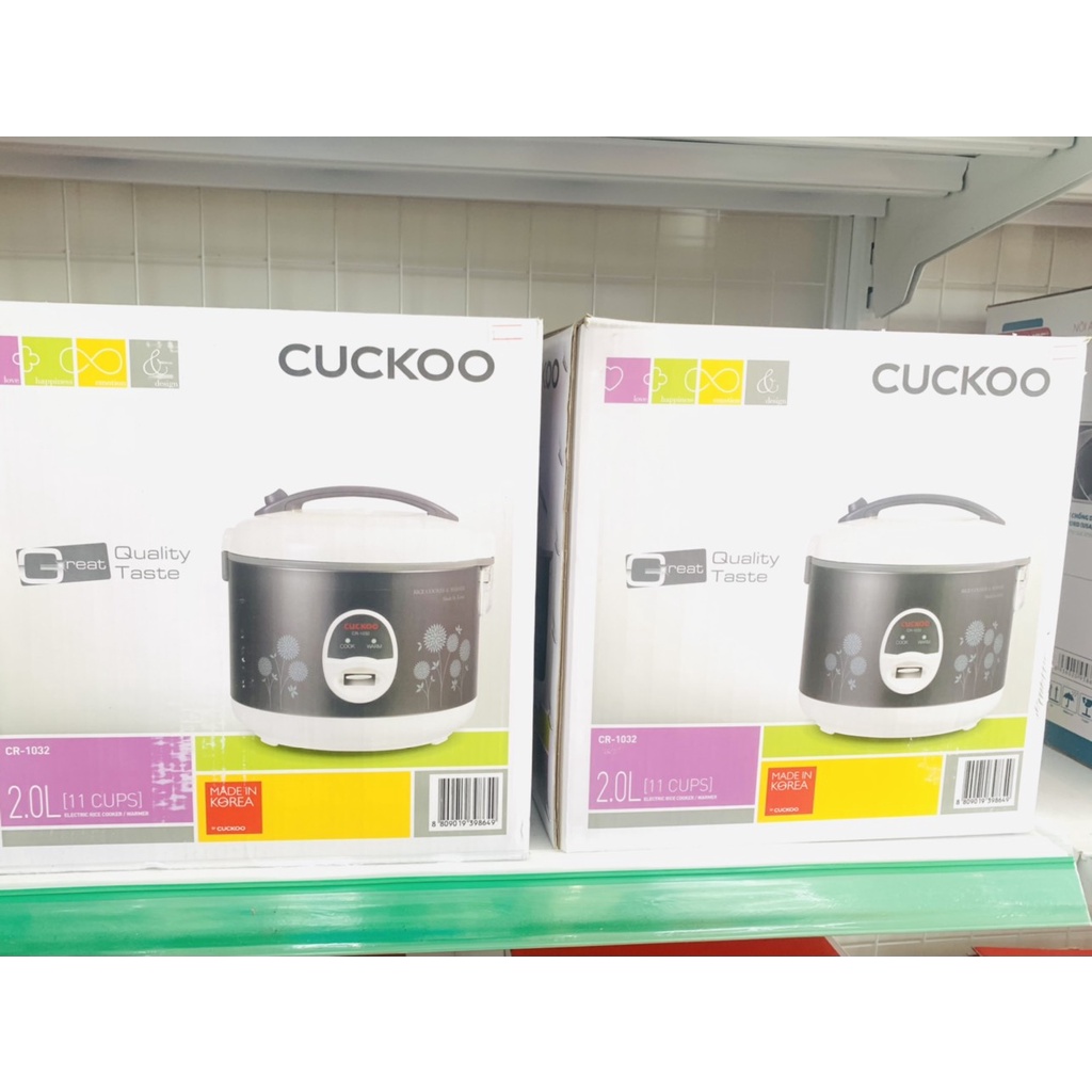 Nồi cơm điện Cuckoo 2 lít CR-1032 sản xuất Hàn Quốc, bảo hành chính hãng 2 năm
