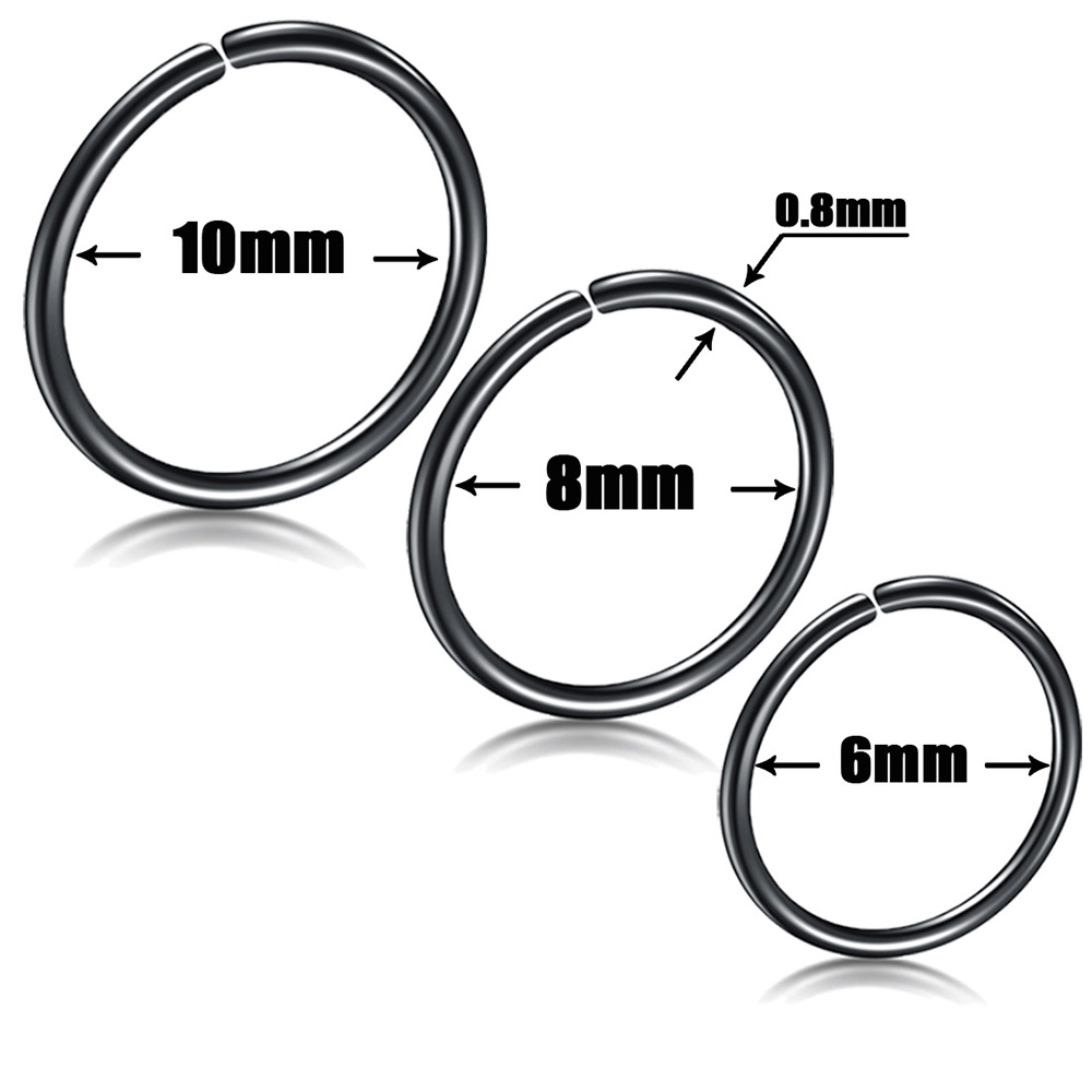 Khuyên Xỏ Cơ Thể Bằng Thép Không Gỉ Nhiều Màu Sắc Cá Tính