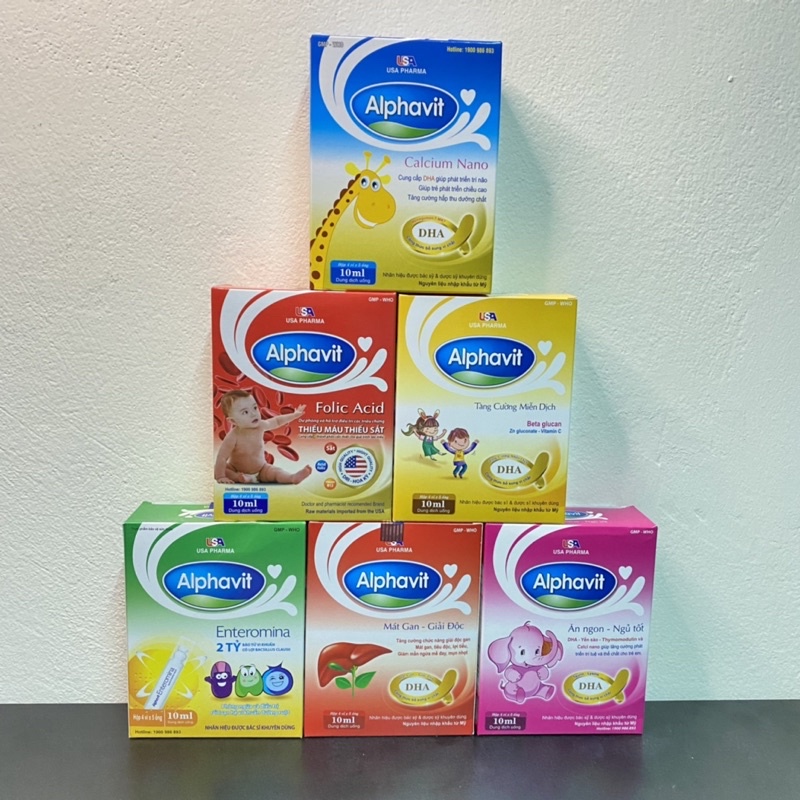 Alphavit mát gan thanh nhiệt giải độc hộp 20 ống