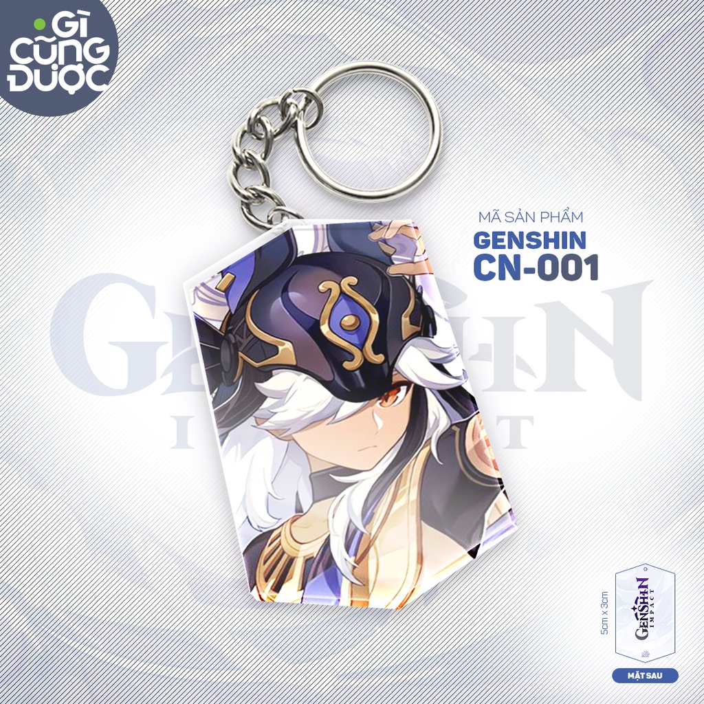 Móc khóa Genshin Impact Cyno Nilou Raiden Zhongli BST 2209