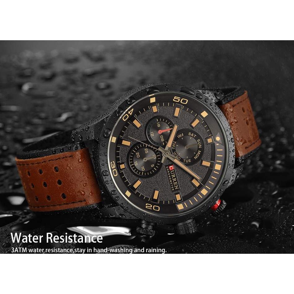 Đồng Hồ Quartz Đeo Tay CURREN 8250 Dây Da Chống Nước Sành Điệu | BigBuy360 - bigbuy360.vn